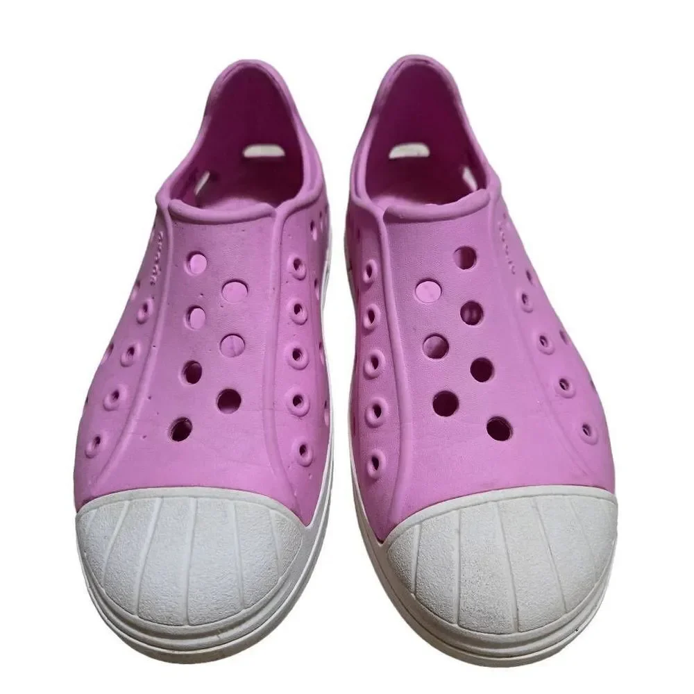 Crocs Girls Bump It Shoe Carnation/Oyster/pink Size US C12